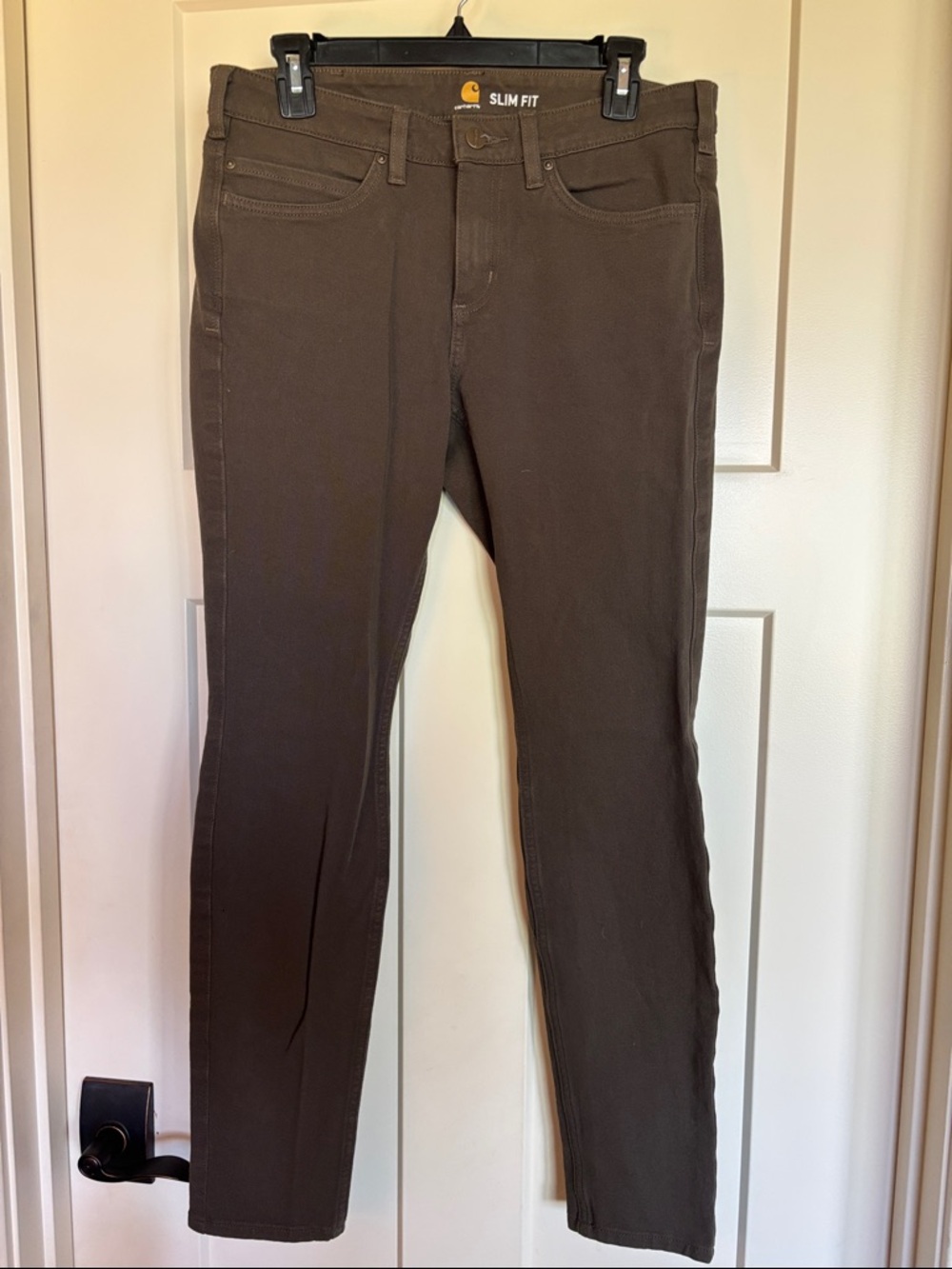 Carhartt Slim Fit Wonen’s Jeans in Dark Olive